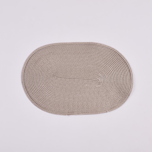 Circum Oval Placemat 44 x 29 cm - Grey