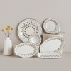 26 Pieces Adelina Stoneware Breakfast Set - Green