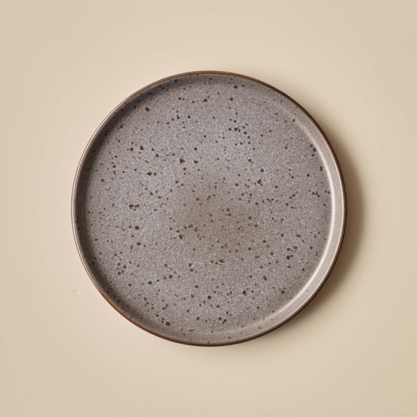 Guarda Stoneware Cake Plate 21 cm - Grey