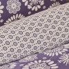 3 Pieces Misa Cotton Ranforce Double Duvet Cover Set 200 x 220 cm - Purple