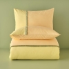 3 Pieces Napoli Cotton Ranforce Double Duvet Cover Set 200 x 220 cm - Yellow