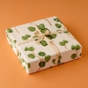 150 x 220 cm Eucalyptus Cotton Single Printed Pique ( 180 gr/m2 ) - Green