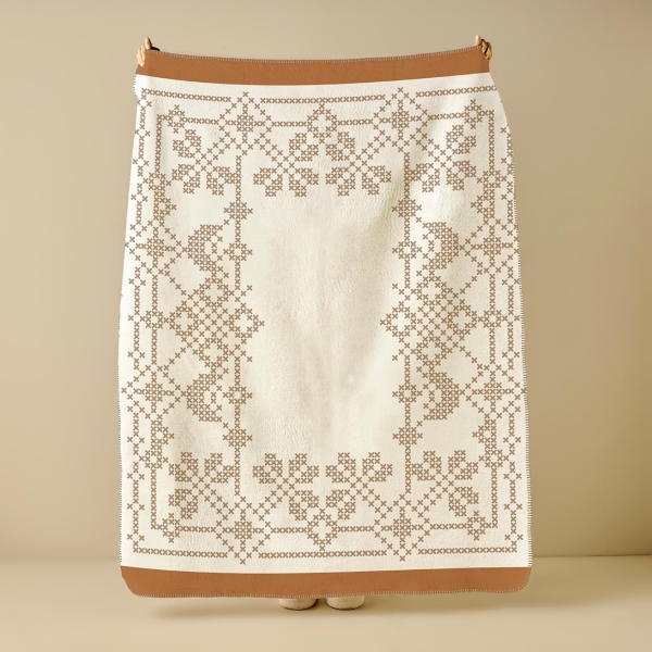 Lilith Cotton Single Blanket 150 x 200 cm - Light Brown