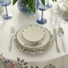 24 Pieces Vintage Porcelain Dinner Set - Blue