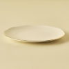 24 Pieces Opal Porcelain Dinner Set - White / Gold