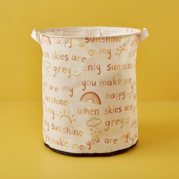 Sunshine Toy Basket 36 x 40 cm - White