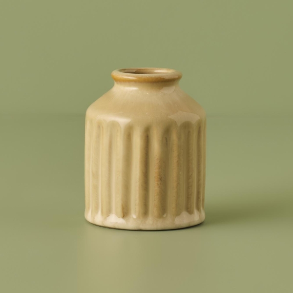 Ottawa Porcelain Vase 7 x 10 cm - Light Brown