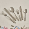 18 Pieces Vintage Dessert Cutlery Set - Silver