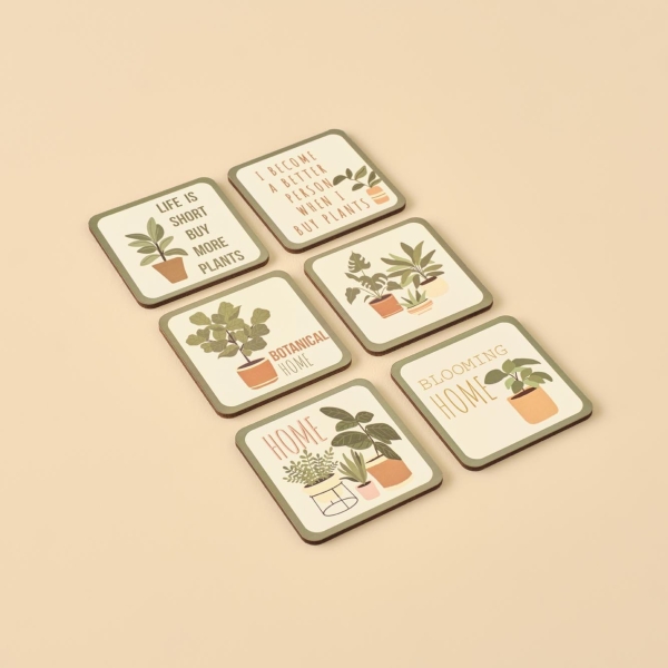 6 Pieces Wendy Coaster Set 10 x 10 ..