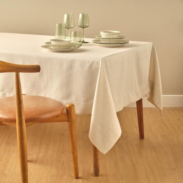 Greta Tablecloth 160 x 160 cm - Stone