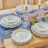 24 Pieces Mabel Stoneware Dinner Set - Blue