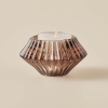Loe Candle Holder 8 x 8 x 12 cm - Brown