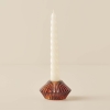 Loe Candle Holder 8 x 8 x 12 cm - Amber