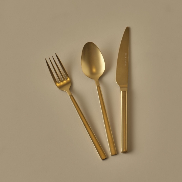 18 Pieces Premium Dessert Cutlery Set - Gold