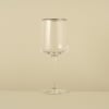 6 Pieces Premium Glass Cup 320 ml - Silver