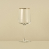 6 Pieces Premium Glass Cup 320 ml - Gold