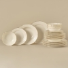 24 Pieces Clover Porcelain Dinner Set - Gold