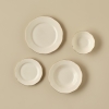 24 Pieces Clover Porcelain Dinner Set - Gold