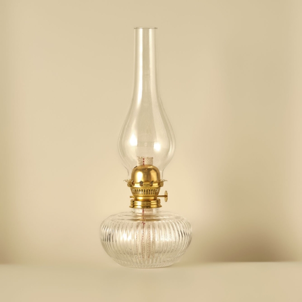 Vintage Glass Gas Lamp 13 x 33 cm - Gold