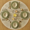 12 Pieces Monica Stoneware Dinner Set - Green