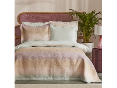 7 Pieces Sand Double Duvet Cover Set With Bedspread 200 x 220 cm - Yellow