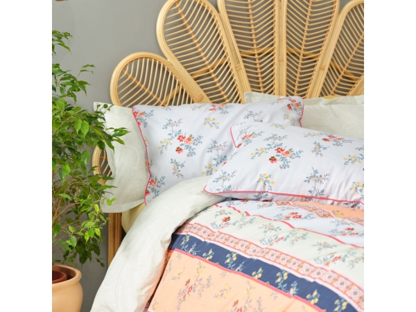 4 Pieces Andre Double Duvet Cover Set 200 x 220 cm - Powder