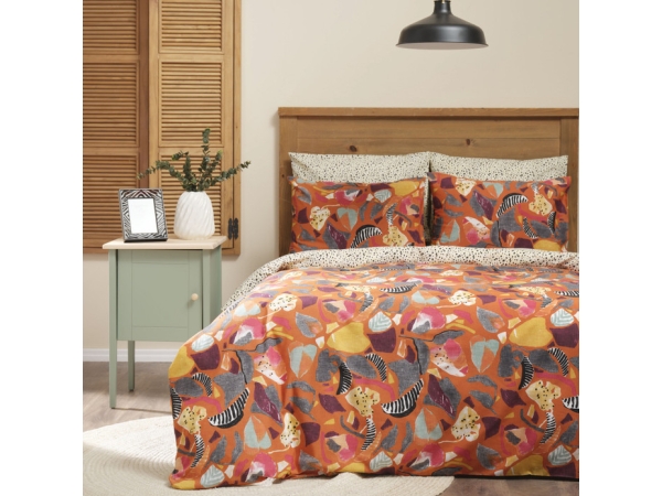 3 Pieces Era Single Duvet Cover Set 160 x 220 cm - Grey