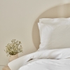 4 Pieces Puff Cotton Double Duvet Cover Set 200 x 220 cm - White