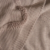 5 Pieces Julia Double Duvet Cover Set With Blanket 200 x 220 cm - Mink