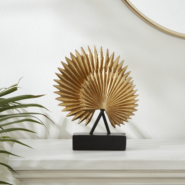 Palm Decorative Object 24.5 x 8 x 28 cm - Gold