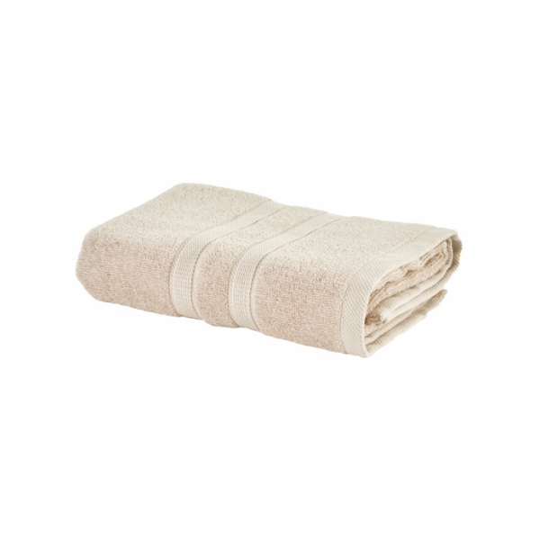 Plain Cotton Face Towel 50 x 90 cm - Beige