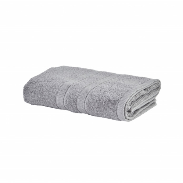 Plain Cotton Face Towel 50 x 90 cm - Grey