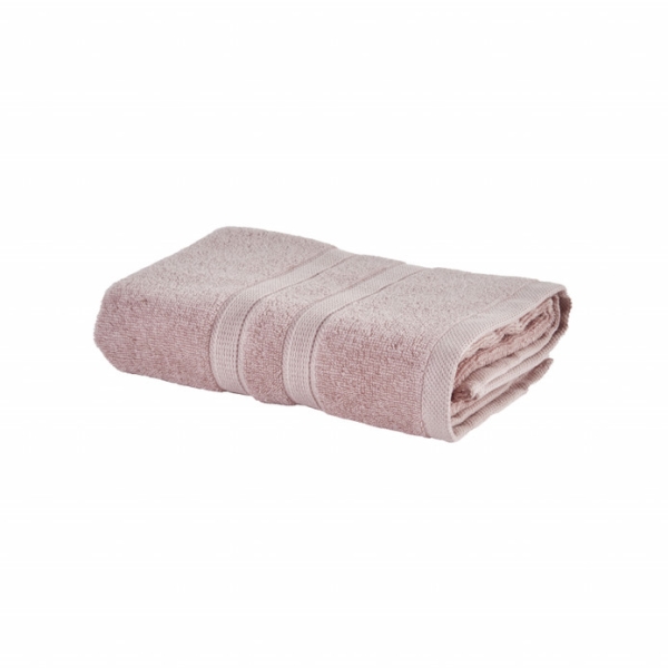 Plain Cotton Face Towel 50 x 90 cm - Powder