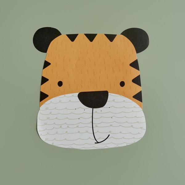 Tiger Placemat 40 x 40 cm - Orange