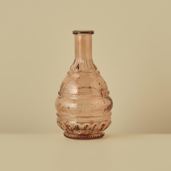 Lory Glass Vase 11.8 x 4.5 x 22 cm - Pink