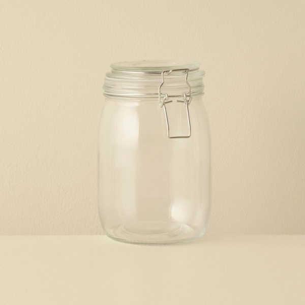 Elsa Glass Jar 1000 ml ( 17 x 10 cm ) - Transparent
