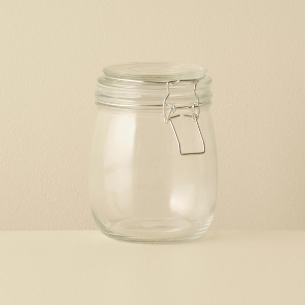 Elsa Glass Jar 750 ml ( 14 x 10 cm ) - Transparent