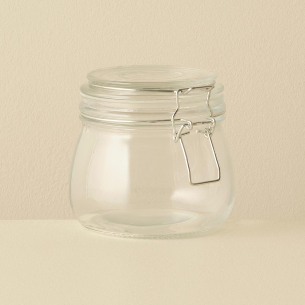 Elsa Glass Jar 500 ml ( 10 x 10 cm ) - Transparent