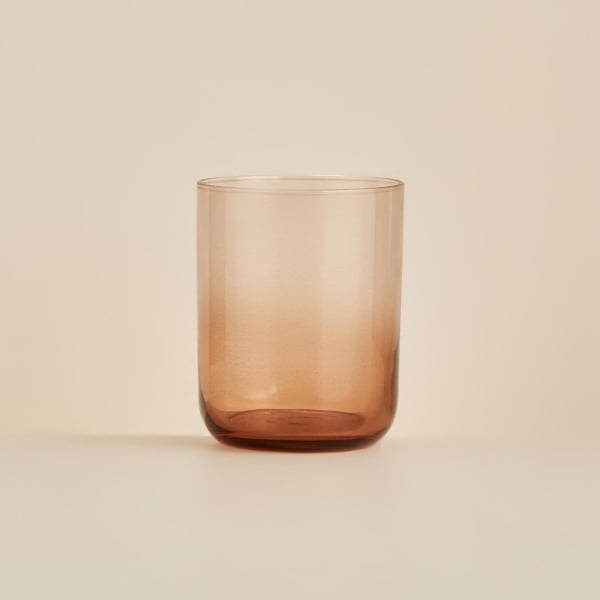 1 Piece Soft Glass Cup 300 ml - Amber