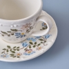 2 Pieces Vintage Porcelain Tea Cup Set 200 ml - Multicolor