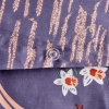 3 Pieces Willow Cotton Satin Super King Duvet Cover Set 260 x 240 cm - Purple