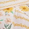 3 Pieces Jolie Cotton Ranforce Super King Duvet Cover Set 260 x 240 cm - Yellow