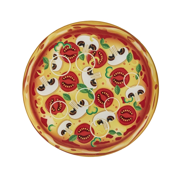 Pizza Glass Serving Board - Multicolor