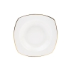 24 Pieces Adelia Porcelain Half Square Dinner Set - Gold