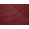 4 Pieces Lystra Striped Cotton Satin Double Duvet Cover Set 200 x 220 Cm - Claret Red