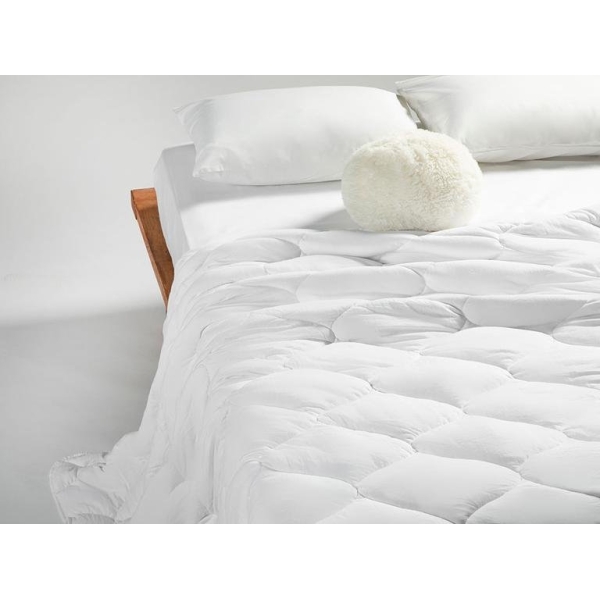Soft Crinkle Microfiber Double Quilt 195 x 215 Cm ( 300 Gr/m2 ) - White