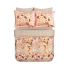 4 Pieces Denis Cotton Satin Double Duvet Cover Set 200 x 220 cm - Powder