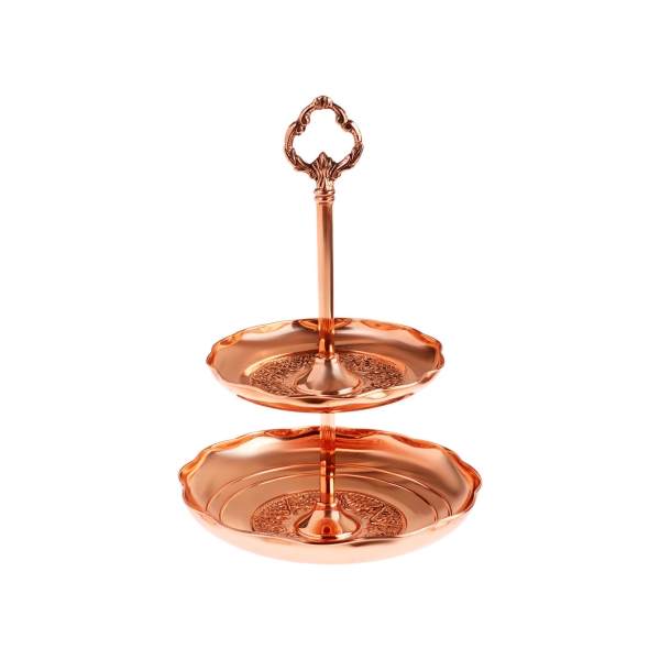 Anatolia Copper 2 Storey Service Room 23 x 18 x 31 cm - Bronze