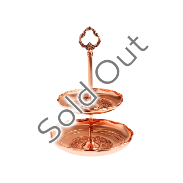 Anatolia Copper 2 Storey Service Room 23 x 18 x 31 cm - Bronze