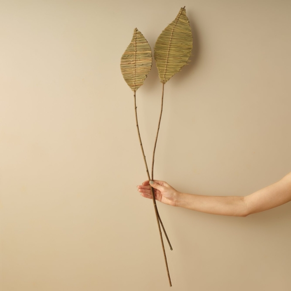 Mulberry Dried Flower Branch Bouquet 100 cm - Green 